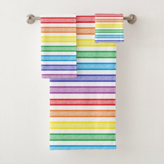 Omgekeerde regenboog bad handdoek (Insitu)