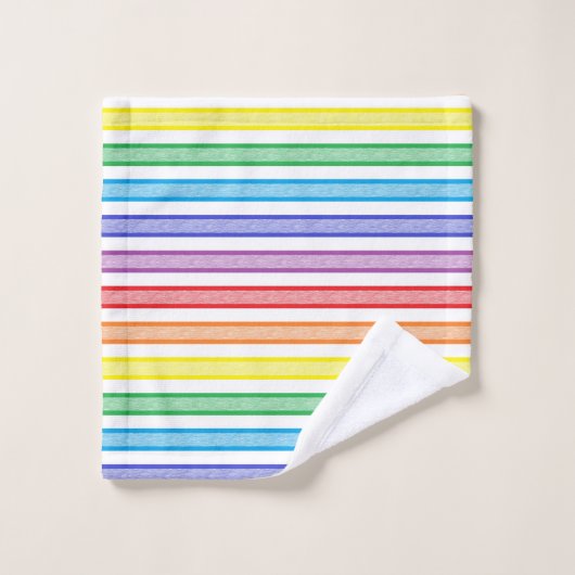 Omgekeerde regenboog bad handdoek (Wasdoekje)