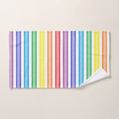 Omgekeerde regenboog bad handdoek (Handdoek)