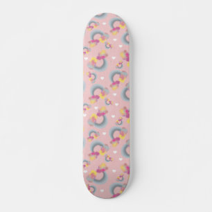 Omgekeerde regenboog- roze persoonlijk skateboard