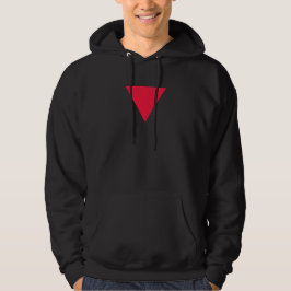 omgekeerde rode driehoek hoodie