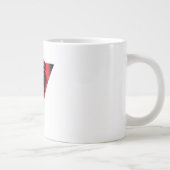 Omgekeerde rode driehoek keffiyeh grote koffiekop (Rechts)