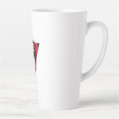 Omgekeerde rode driehoek keffiyeh latte mok (Rechts)