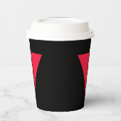 omgekeerde rode driehoek papieren bekers (Links)