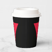 omgekeerde rode driehoek papieren bekers (Rechts)