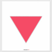 omgekeerde rode driehoek sticker (Vel)