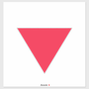 omgekeerde rode driehoek sticker