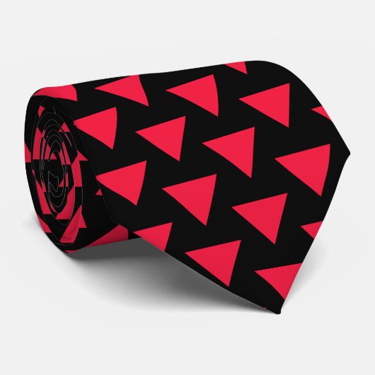 omgekeerde rode driehoek stropdas (Opgerold)