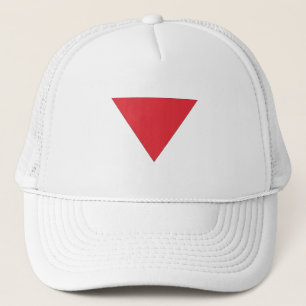 Omgekeerde rode driehoek trucker pet