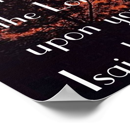 Omgekeerde saiah 60:1 poster (Hoek)