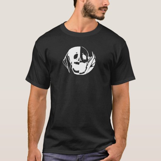 Omgekeerde schedel t-shirt (Voorkant)