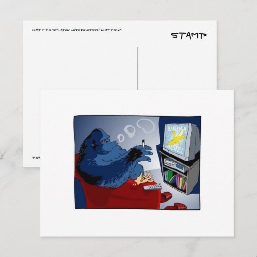 Omgekeerde situatie briefkaart (Voorkant / Achterkant)