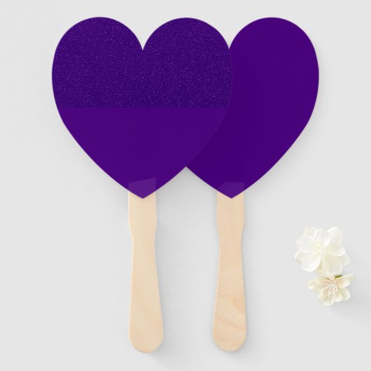 Omgekeerde split-textuur Paarse hartventilator (aa Handwaaier (Voorkant en achterkant)