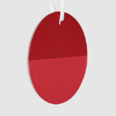 Omgekeerde Split Tomaat Rood Acryl Ornament Custom (voorkant)