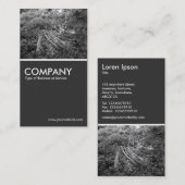 Omgekeerde structuur - 80-pc grijs visitekaartje (Voorkant / Achterkant)