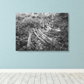 Omgekeerde structuur canvas afdruk (Insitu (Houten vloer))