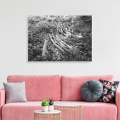 Omgekeerde structuur canvas afdruk (Insitu (Woonkamer))