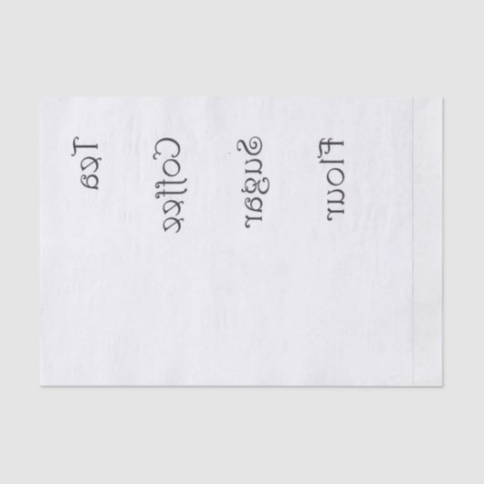 Omgekeerde thee Koffiebloem suiker Tissuepapier (Voorkant)