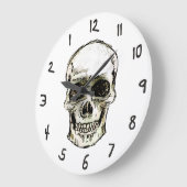 Omgekeerde tijd van de schedel grote klok (Hoek)