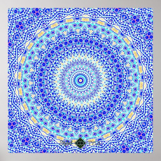 Omgekeerde Verloren Mandala Poster (Voorkant)