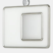 Omgekeerde versiering verzilverd omlijst ornament (Links)