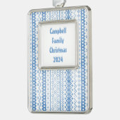 Omgekeerde versiering verzilverd omlijst ornament (Links)