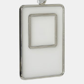 Omgekeerde versiering verzilverd omlijst ornament (Rechts)