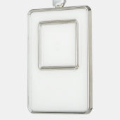 Omgekeerde versiering verzilverd omlijst ornament (Links)