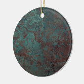 Omgekeerde versieringen van corrosie-"koper" keramisch ornament (Links)