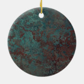 Omgekeerde versieringen van corrosie-"koper" keramisch ornament (Achterkant)