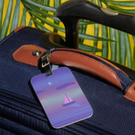 Omgekeerde Vijf van Zwaarden Tarot Geïnspireerde K Bagagelabel