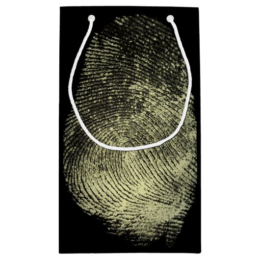 Omgekeerde vingerafdruk klein cadeauzakje (Achterkant)