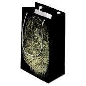 Omgekeerde vingerafdruk klein cadeauzakje (Achterkant Gekanteld)