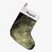 Omgekeerde vingerafdruk kleine kerstsok (Voorkant (Hangend))