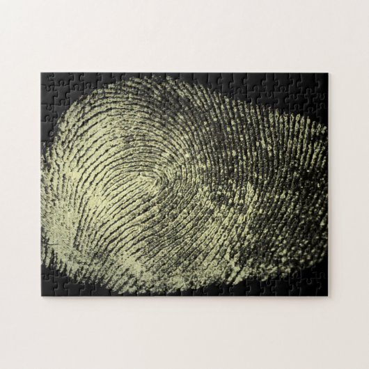 Omgekeerde vingerafdruk legpuzzel (Horizontaal)