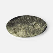 Omgekeerde vingerafdruk papieren bordje (Gekanteld)