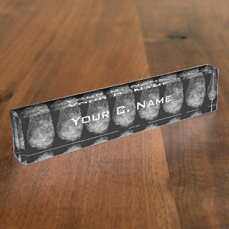 Omgekeerde vingerafdruk van lading, gedeaturiseerd naambordje