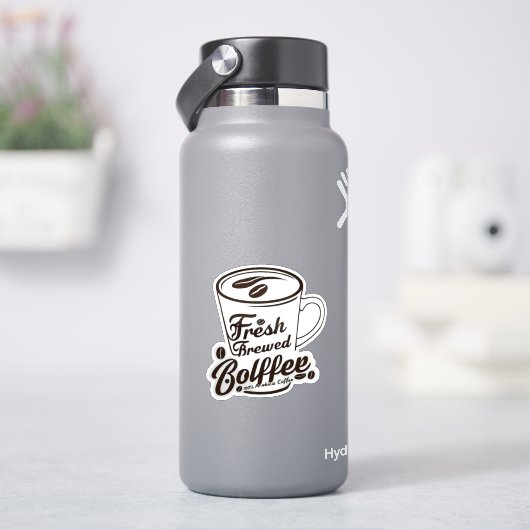Omgekeerde vinylstickers met kus-cut sticker (HydroFlask)