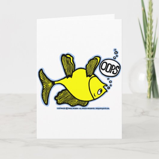 Omgekeerde vis! kaart (Voorkant)