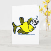 Omgekeerde vis! kaart (Gele Bloem)