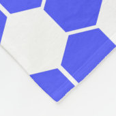 Omgekeerde voetbal / voetbal textuur fleece deken (Hoek)