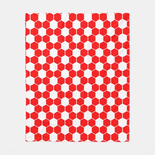 Omgekeerde voetbaltextuur fleece deken (Voorkant)