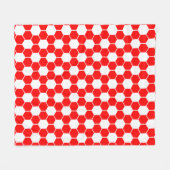 Omgekeerde voetbaltextuur fleece deken (Voorkant (Horizontaal))