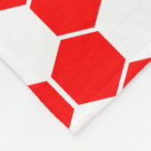 Omgekeerde voetbaltextuur fleece deken (Hoek)