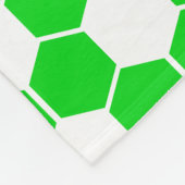 Omgekeerde voetbaltextuur fleece deken (Hoek)