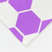 Omgekeerde voetbaltextuur fleece deken (Hoek)