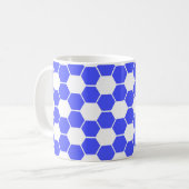 Omgekeerde voetbaltextuur koffiemok (Voorkant links)