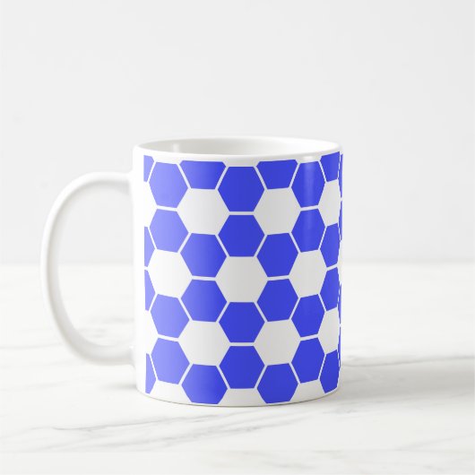 Omgekeerde voetbaltextuur koffiemok (Links)
