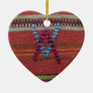 Omgekeerde V's Keramisch Ornament