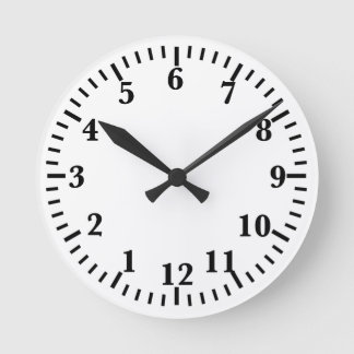 OMGEKEERDE WANDKLok (met rechtopstaande cijfers)